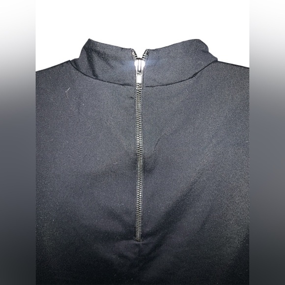 Cynthia‎ Rowley Black Mock Neck A-Line Sleeveless Mini Dress Size 8 - Picture 4 of 6